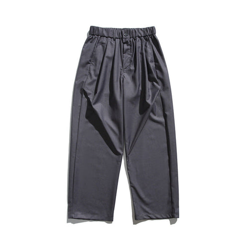 Herren Locker geschnittene Bundfalten-Cropped-Hose mit elastischem Bund und Bügelfalte Shop Nory