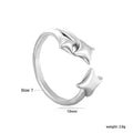 Damen Ring mit innovativem, geschwungenem Design und elegantem Glanz Shop Nory