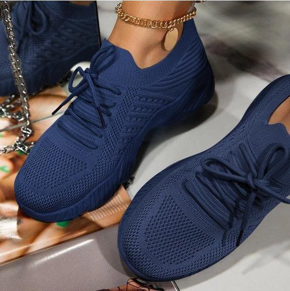 Damen Atmungsaktive Strick-Sneaker mit elastischem Schaft und rutschfester Profilsohle Shop Nory