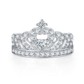 Damen Kronenring mit funkelnden Zirkonia-Steinen Shop Nory