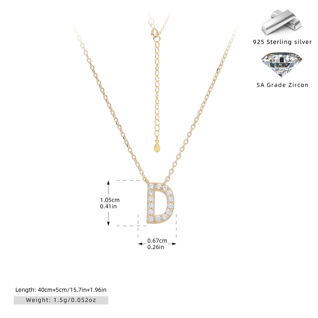 Damen Halskette mit Z-Anhänger und funkelnden Zirkonia Shop Nory