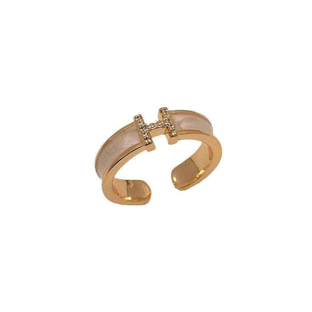 Damen Offener Ring mit exklusivem Design und funkelnden Akzenten Shop Nory