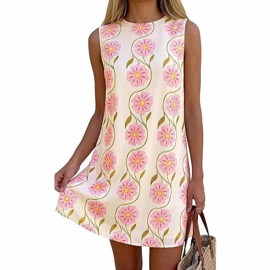 Damen Sommerkleid im Vintage-Stil mit Blütenmuster Shopnory