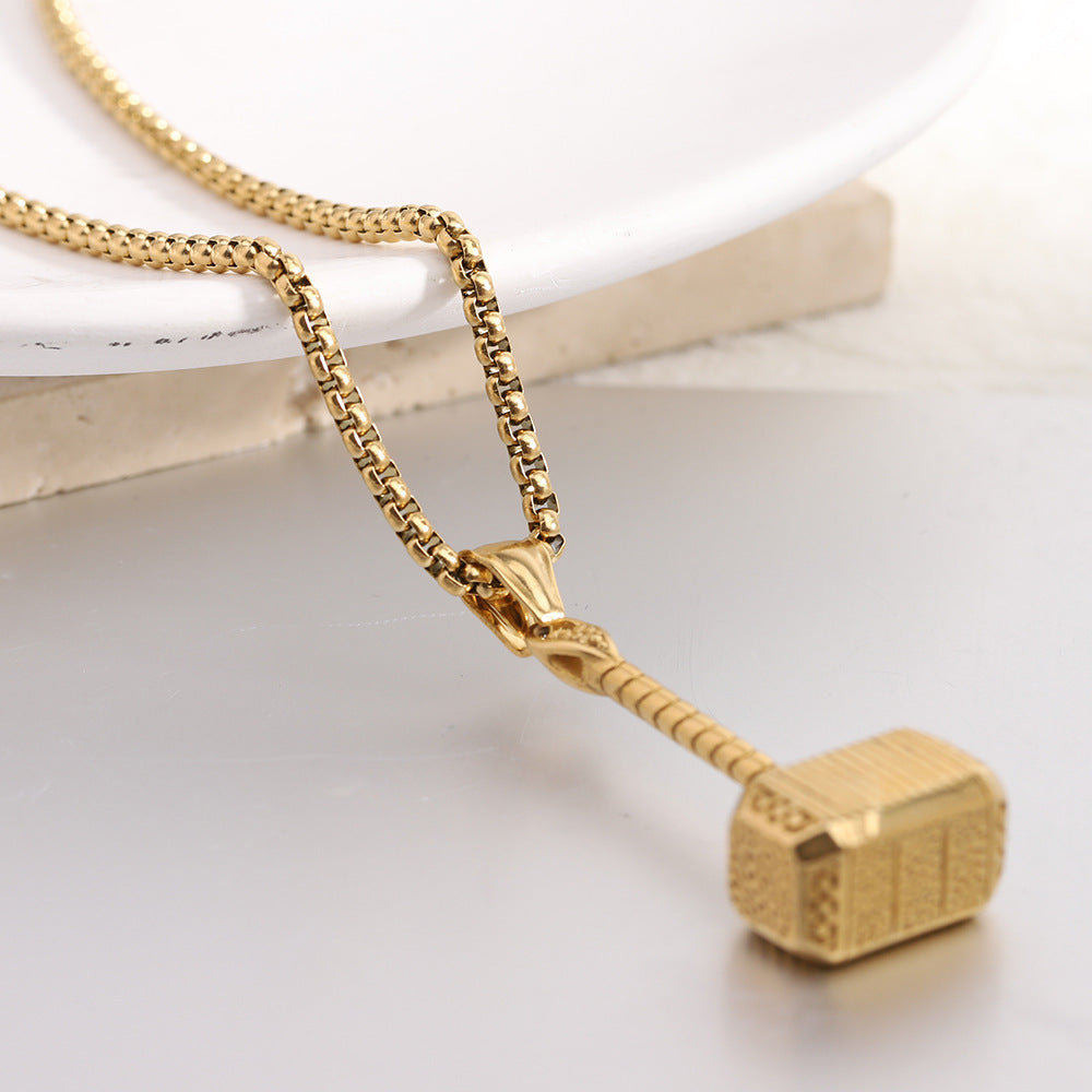 Damen Halskette mit Hammer-Anhänger aus hochwertigem Edelstahl Shop Nory