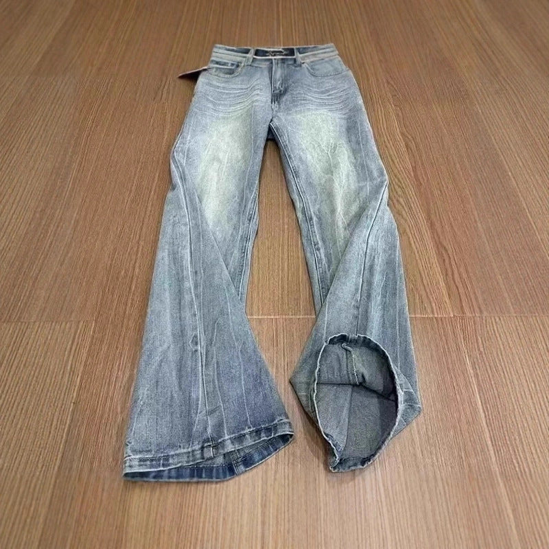 Damen Weitgeschnittene Bootcut-Jeans Shop Nory