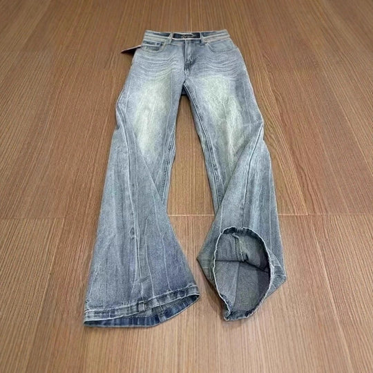 Damen Weitgeschnittene Bootcut-Jeans Shop Nory