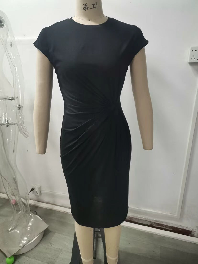 Damen elegantes Wickelkleid mit figurbetontem Design und feinem Jersey-Material Shopnory