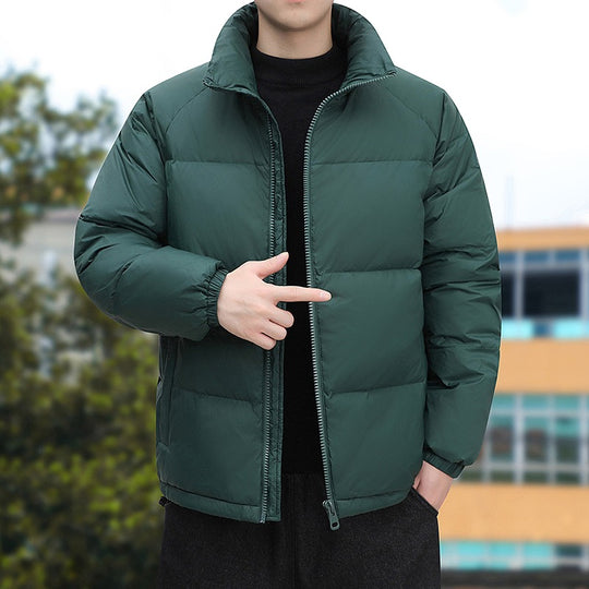 Herren Kurz geschnittene Thermoregulierende Steppjacke mit hohem Stehkragen & Zwei-Wege-Reißverschluss Shop Nory