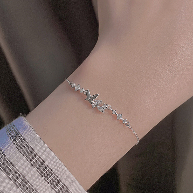 Damen zarte Schmetterlingsarmband Shop Nory