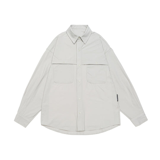 Herren Overshirt-Jacke mit Druckknopffront und doppelten aufgesetzten Taschen Shop Nory