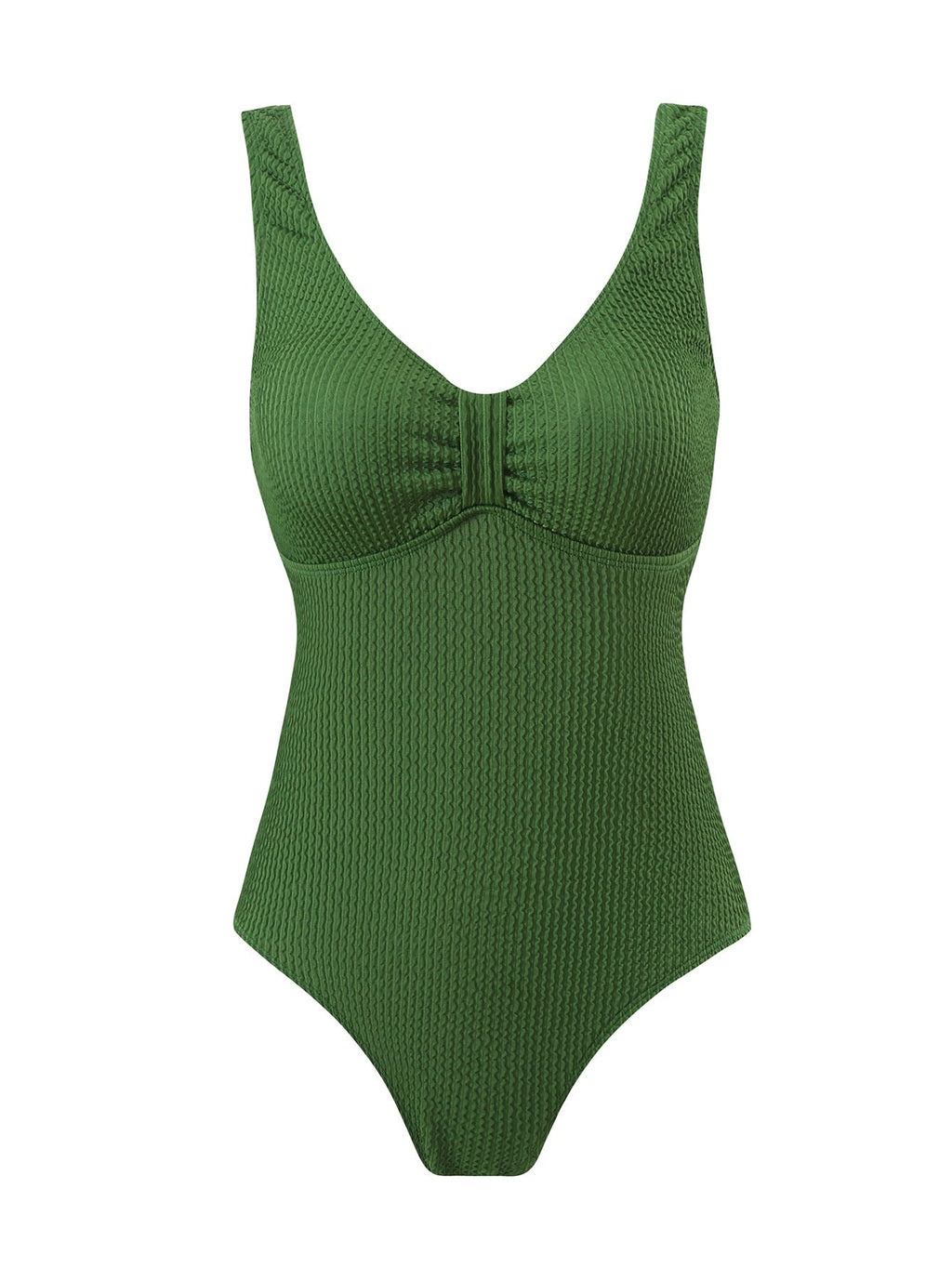 Damen Sportlicher Badeanzug mit strukturiertem Effekt Shopnory