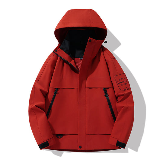 Herren multifunktionale Wasserfeste Softshell-Regenjacke mit abnehmbarer Fleece-Innenjacke Shop Nory