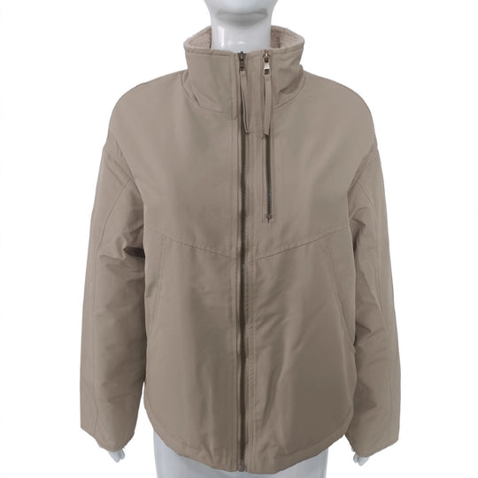 Damen Leichte gefütterte Übergangsjacke mit Stehkragen und Teddyfutter Shop Nory