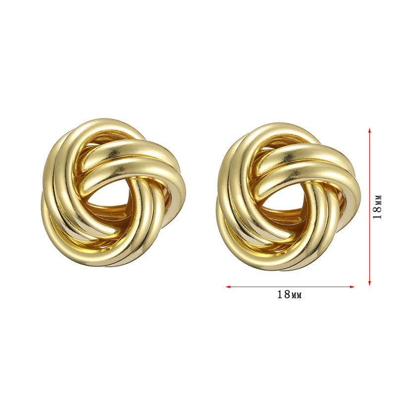 Damen Ohrstecker im eleganten spiralförmigen Design Shop Nory