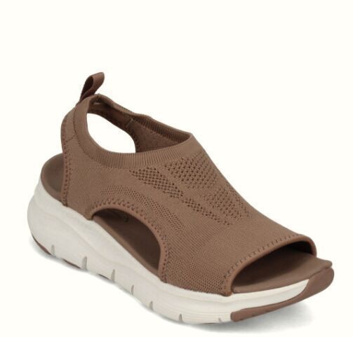 Damen Sportive Strick-Slingback Sandalen mit Chunky-Sohle Shop Nory
