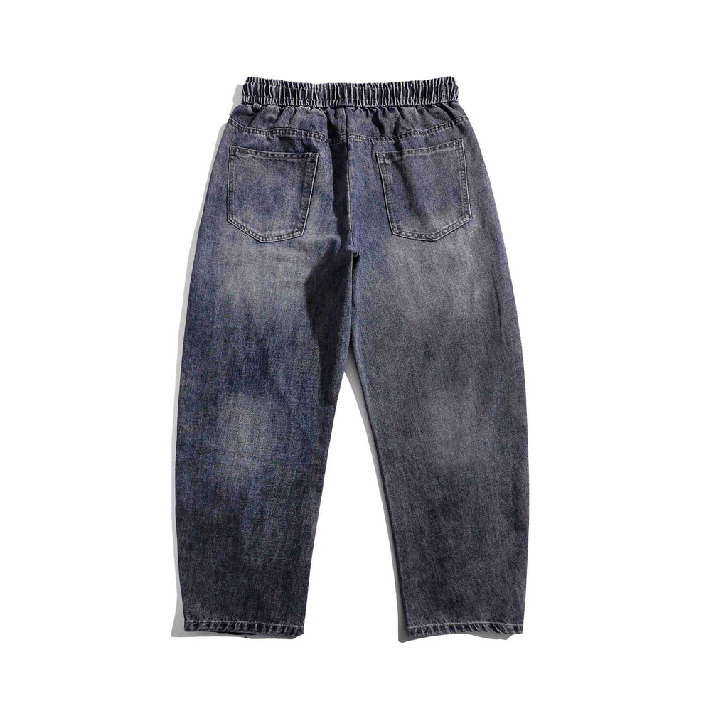 Damen Jeans-Jogger mit elastischem Bund, Ziernähten und Karabiner‑Detail Shop Nory
