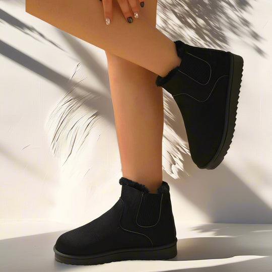 Damen Gefütterte Kurzschaft-Boots mit elastischem Einsatz und seitlichem Reißverschluss Shop Nory