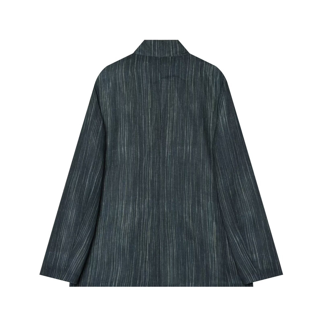 Damen Weit geschnittene Marlenehose mit Bügelfalte und feinem Nadelstreifen Shop Nory