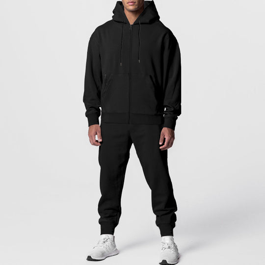 Herren nan zweiteiliges Trainingsset mit Reißverschluss-Kapuzenjacke und tapered Jogginghose Shop Nory
