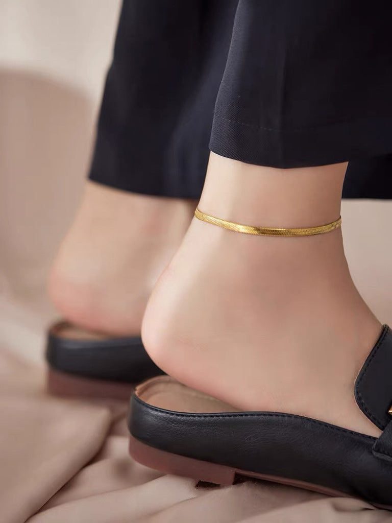 Damen Luxuriös Texturiertes Gold Schlangenkette Armband Shop Nory