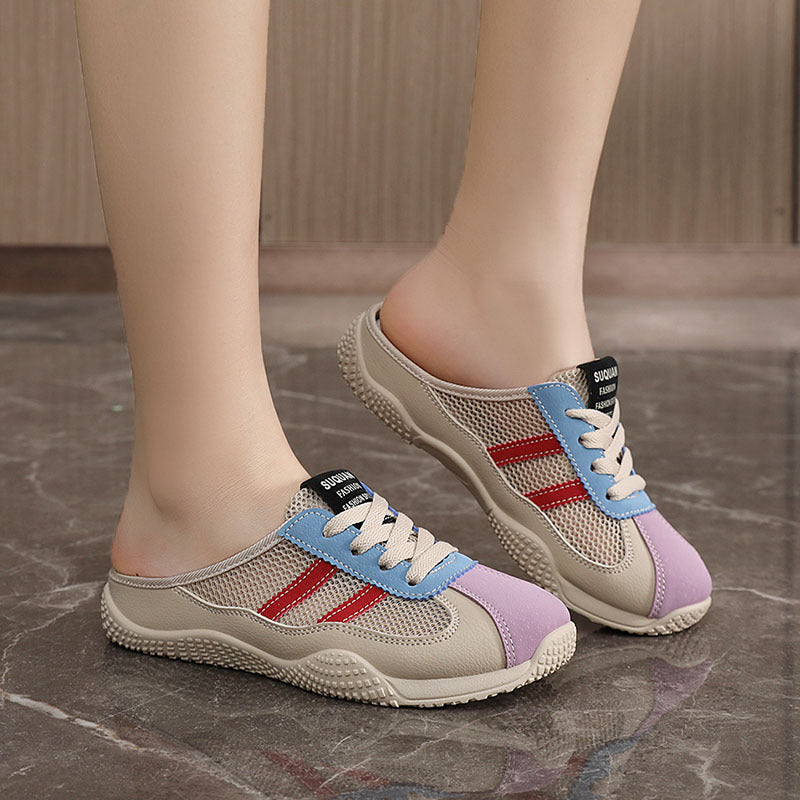 Damen Bequeme Clogs mit atmungsaktivem Obermaterial und griffiger Sohle