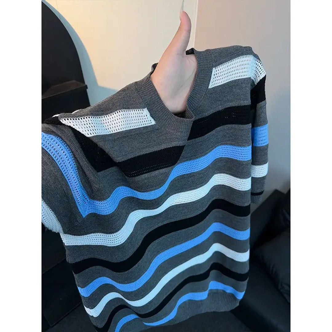 Damen Modisches Streifenpullover Shop Nory