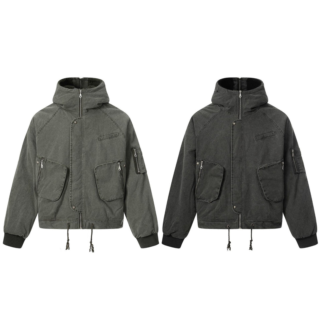 Herren Kurzjacke im Utility‑Look mit hohem Stehkragen und Kapuze Shop Nory