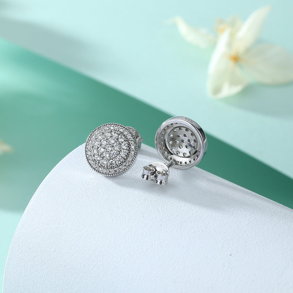 Damen Ohrstecker mit funkelndem Zirkonia-Pavé und elegantem Design Shop Nory