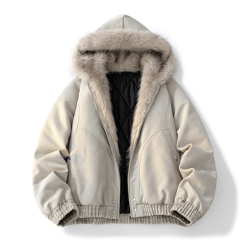 Herren Modische Camouflage-Winterjacke mit abnehmbarer Kapuze Shop Nory