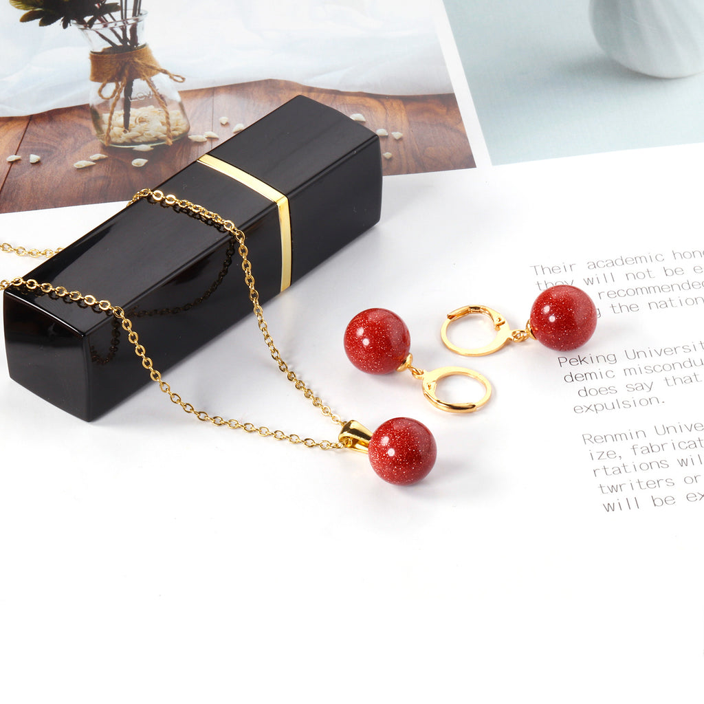 Damen Schmuckset mit eleganten Perlenanhängern Shop Nory