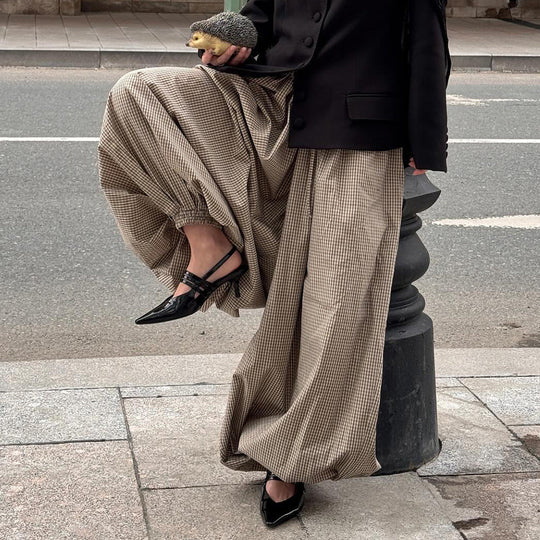 Damen weite Karottenhose