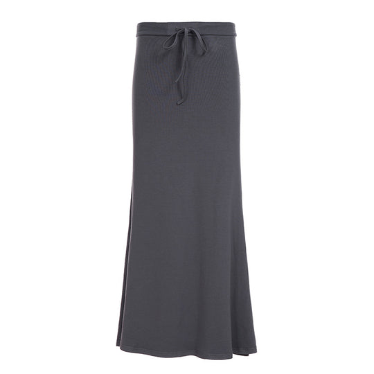 Damen nan Maxirock aus weichem Jersey mit Bindebund, hoher Taille und seitlichen Schlitzen Shop Nory