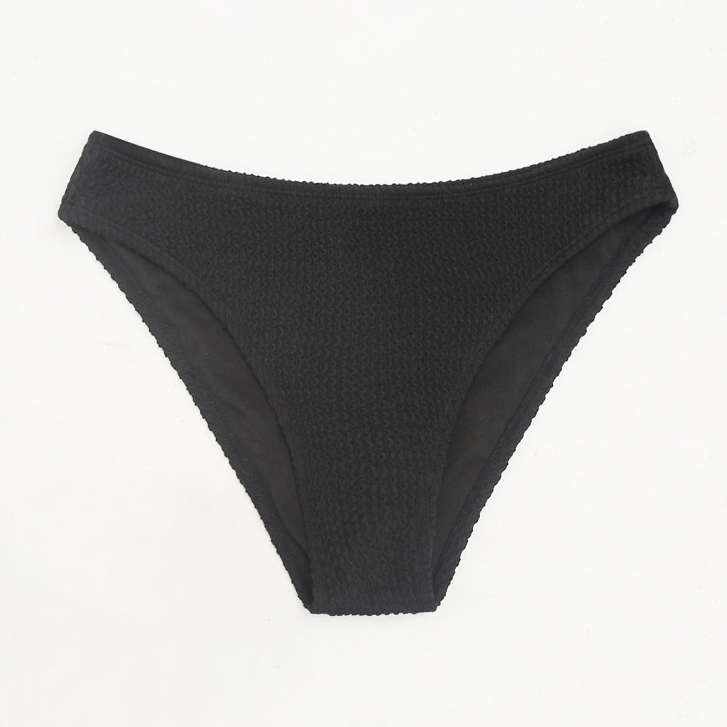 Damen Hochgeschnittene Bikini-Hose mit strukturiertem Design