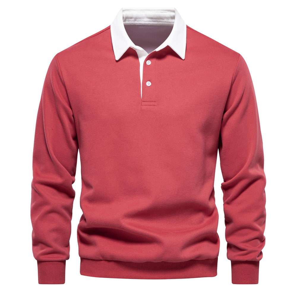 Herren Poloshirt mit kontrastierendem Kragen