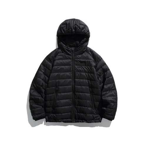 Unisex Ultraleichte gesteppte Kapuzenjacke mit Thermofüllung und Reißverschlusstaschen Shop Nory