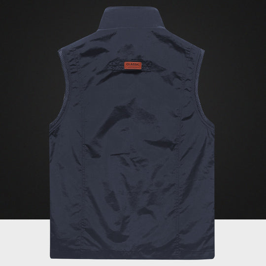 Herren Multifunktionale Outdoor-Utility‑Weste mit Mesh‑Innenfutter und Mehrfachtaschen Shop Nory