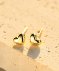 Damen Herzförmige Gold Stecker Ohrringe Shop Nory