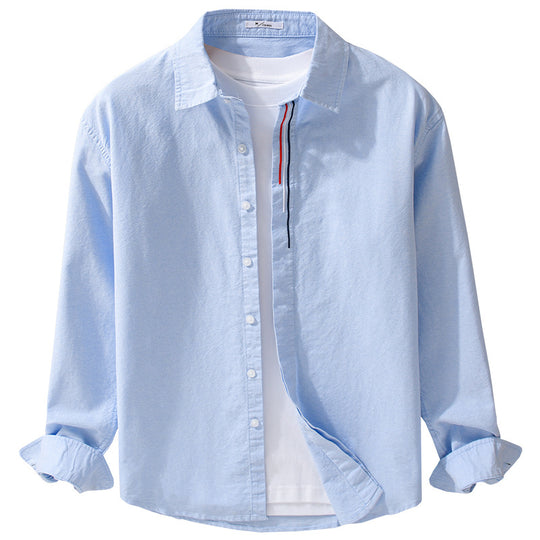 Herren Leichtes Relaxed-Oxfordhemd mit Kentkragen und Kontrast-Innenleiste Shop Nory