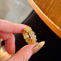 Damen Eleganter Ring mit kunstvollem Design und funkelnden Akzenten Shop Nory