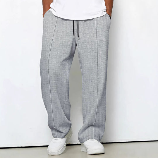 Herren maßgeschneiderte Jogginghose mit Bundkordel, Bügelfalte und strukturierter Stretch-Qualität Shop Nory