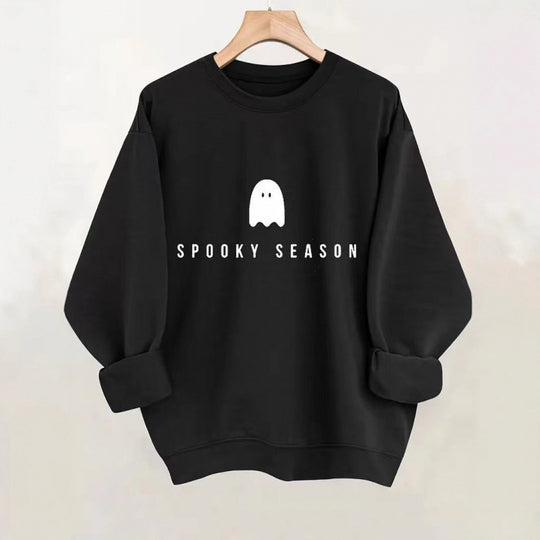 Unisex lässiges Halloween Sweatshirt mit Gespenst-Print und Oversize-Schnitt Shop Nory
