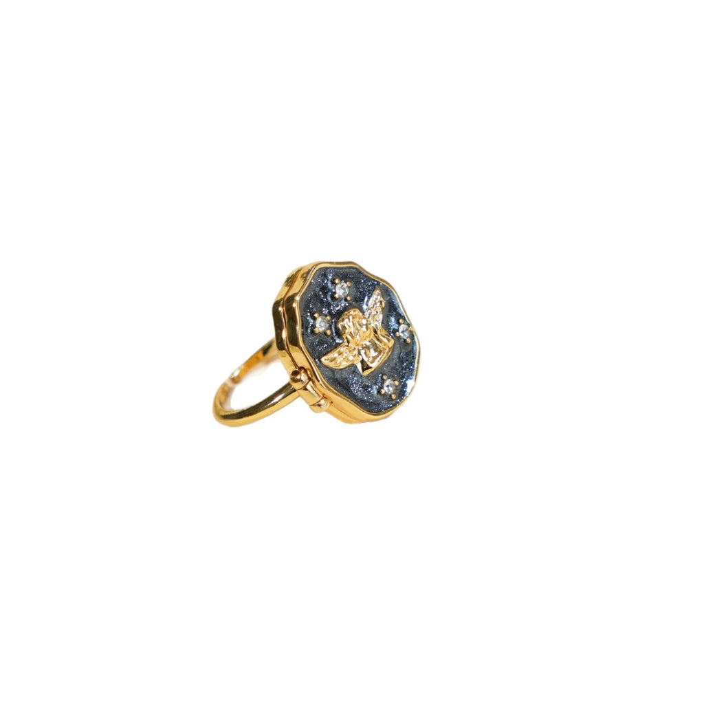 Damenring mit detailverliebtem Engel-Motiv Shop Nory