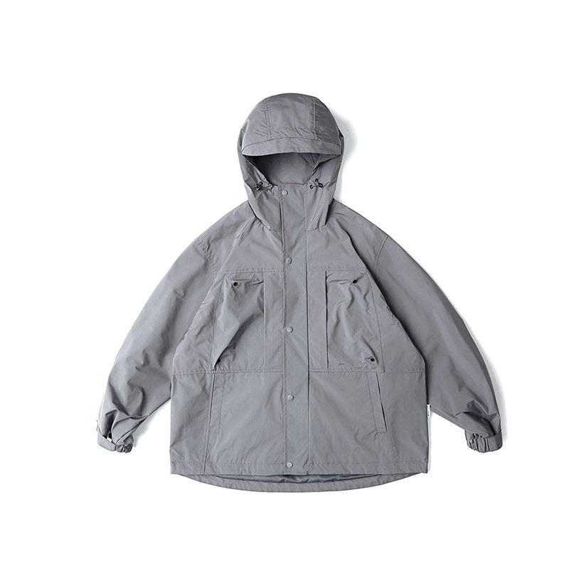 Unisex Wasserabweisende Oversize-Parka-Jacke mit Kapuze und Multifunktions-Taschen Shop Nory