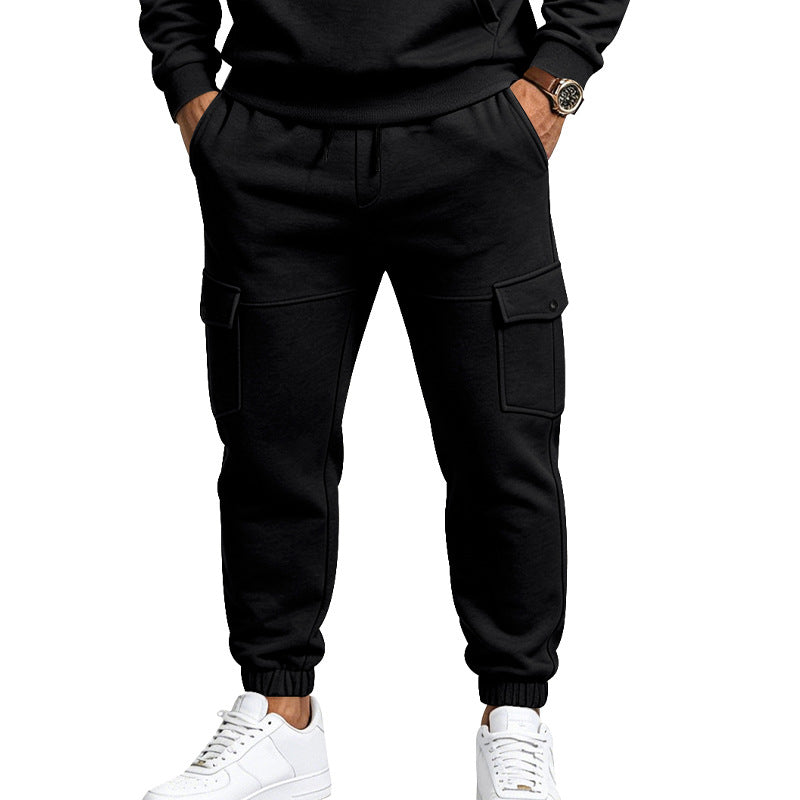 Herren Cargo-Jogginghose mit aufgesetzten Klappentaschen und elastischem Bündchen Shop Nory