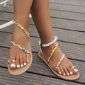 Damen Riemensandalen mit modischem geflochtenem Design und bequemer Sohle Shopnory