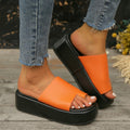 Damen Wedge-Pantoletten mit rutschfester Sohle und modischem Obermaterial Shopnory