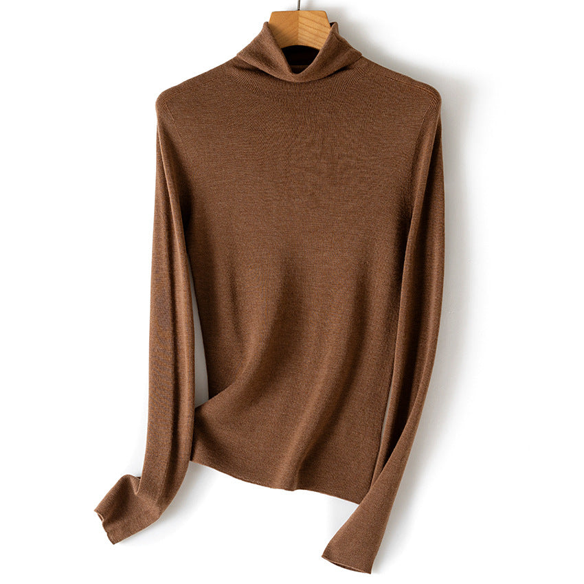 Damen Leichter Feinstrick-Rollkragenpullover mit fließender Passform Shop Nory