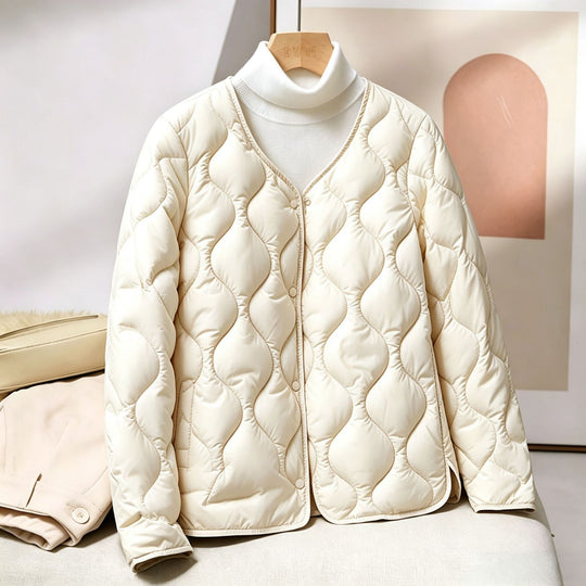 Damen Stilvolle, wattierte Freizeitjacke Shop Nory