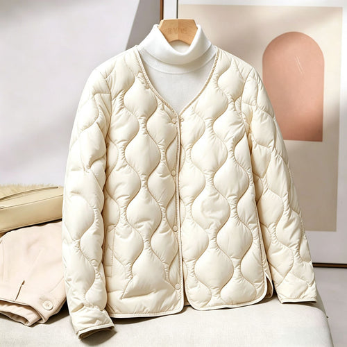 Damen Stilvolle, wattierte Freizeitjacke Shop Nory