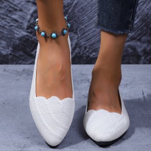Damen Ballerinas mit eleganter Spitzenstruktur